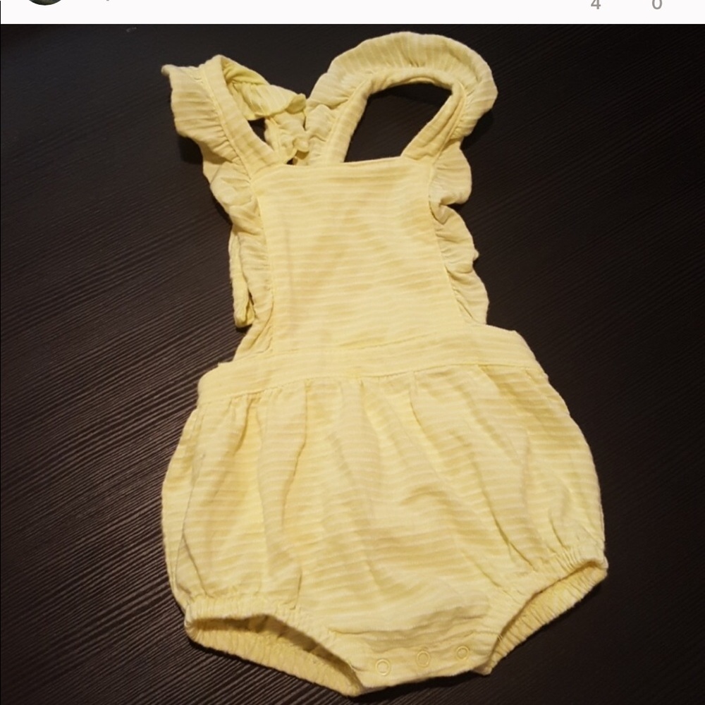 Baby girl yellow romper